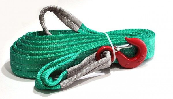Буксировочная стропа до 10т, 9 метров (крюк-петля) — 1